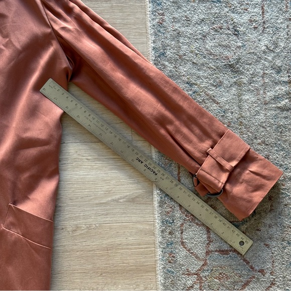 All Saints pink duster trenchcoat size xs - Picture 7 of 8